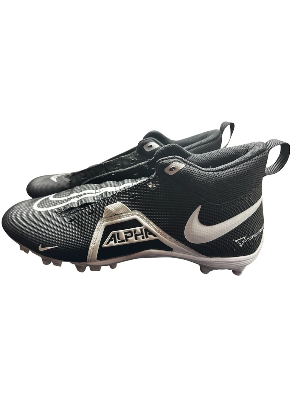 Nike Mens Alpha Menace Varsity 3 CV0586-001 Black White Football Cleats Size 11
